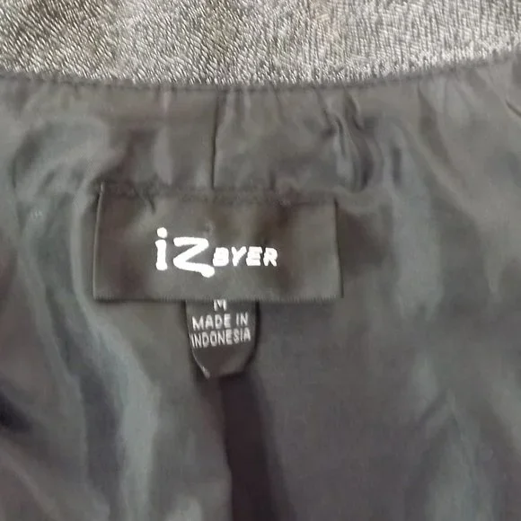 IZ Byer Black and White Tweed Fitted Blazer, Size M - Picture 11 of 13